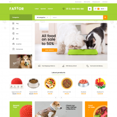 Opencart Petshop Hayvan Aksesuarları Teması