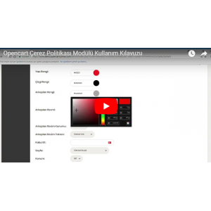 OpencartUzman Çerez Politikası Modülü