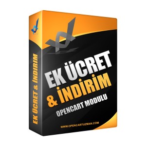 Opencart Ek Ücret & İndirim Modülü