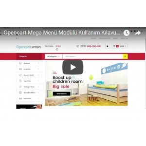 OpencartUzman Mega Menü Modülü