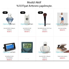 Opencart Toplu Fiyat Güncelleme Modülü